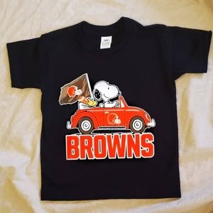 Cleveland Browns 'Snoopy Toddler Tee 4T